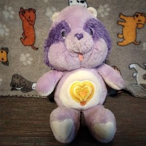 Vintage Care Bear Bright Heart Raccoon